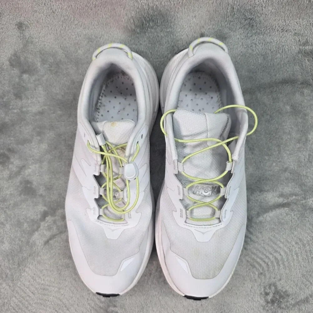 Hoka One One W Transport Wide Mist Lime Gray White 1164371 CRYS Size 9.5D